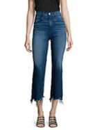 3x1 Shelter Distressed Cropped Wide-leg Jeans