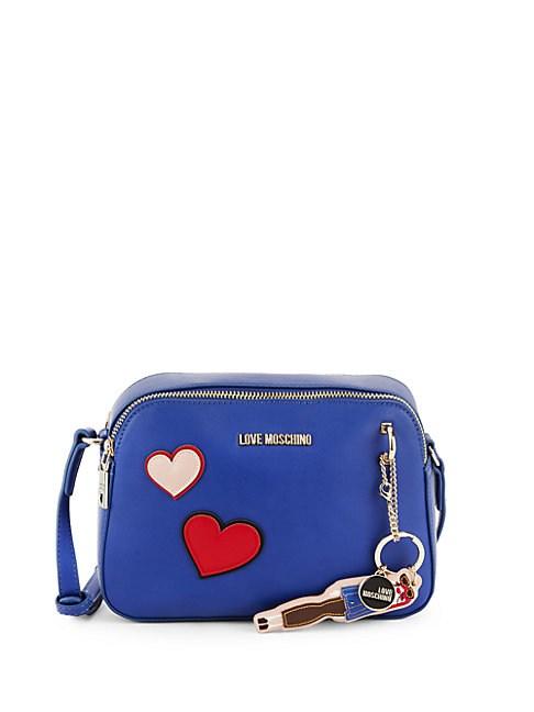 Love Moschino Heart Faux Leather Crossbody Bag