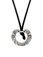 King Baby Studio Sterling Silver Double Eagle Pendant Necklace