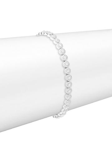 Diana M Jewels Bridal 14k White Gold & 2.21 Tcw Diamond Tennis Bracelet