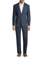 English Laundry Modern-fit Plaid Wool Suit