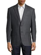 Calvin Klein Gingham Suit Jacket