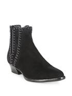 Michael Kors Collection Presley Whipstitched Suede Booties