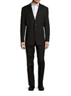 Versace Collection Classic-fit Pinstripe Wool Suit