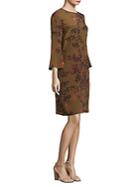 Lafayette 148 New York Sidra Bell-sleeve Silk Dress
