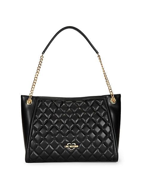 Love Moschino Quilted Leather Chain-strap Shoulder Bag