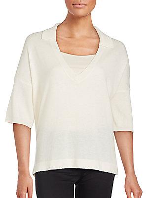 James Perse Solid Cashmere Tee