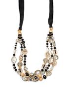Saks Fifth Avenue Handmade Goldplated Multi-strand Necklace