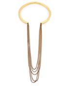 Chlo Delfine Draped Chain Collar Necklace