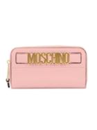 Moschino Logo Leather Continental Wallet