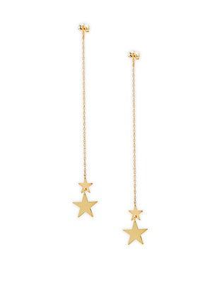 Saks Fifth Avenue 14k Yellow Gold Star Thread Earrings