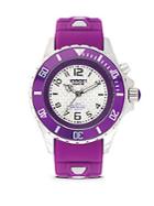 Kyboe Power Purple Silicone & Stainless Steel Strap Watch/40mm