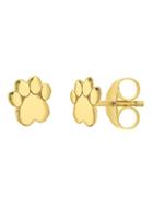 Saks Fifth Avenue 14k Yellow Gold Heart Dog Paw Stud Earrings
