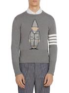Thom Browne Gnome Classic-fit Crewneck Sweater