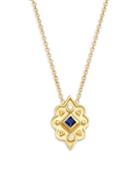 Legend Amrapali Heritage 18k Gold Sapphire & Diamond Marquis Pendant Necklace