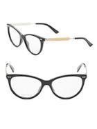 Gucci 38mm Cat Eye Optical Glasses