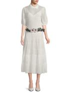 Valentino Crochet Midi Cotton Dress