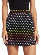 Olivia Rubin Rainbow Dot Mini Skirt