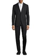 Armani Collezioni Modern Fit Textured Wool Suit