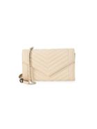 Saks Fifth Avenue Quilted Leather Crossbody Envelope Clutch