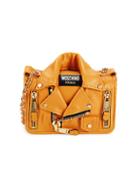 Moschino Moto Quilted Leather Crossbody Bag