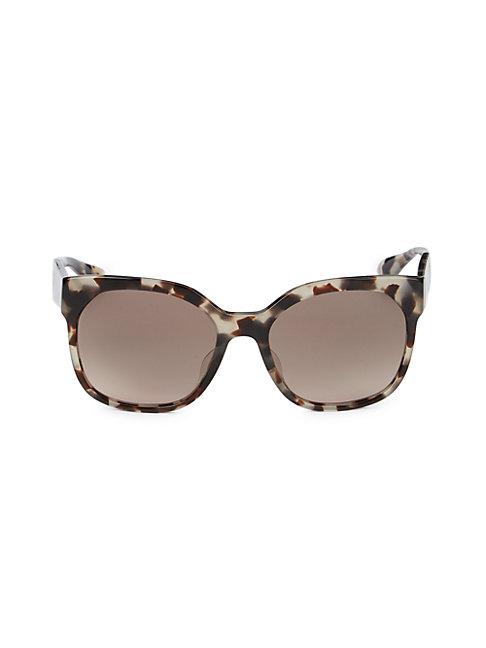 Prada 57mm Square Faux Tortoiseshell Sunglasses