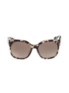 Prada 57mm Square Faux Tortoiseshell Sunglasses