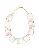 Lana Jewelry Costa Blanca White Mother-of-pearl And 14k Yellow Gold Choker Necklace