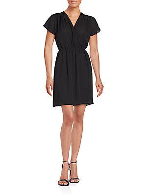 Collective Concepts Shirred Wrap Dress