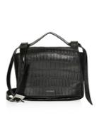 Elena Ghisellini Medium Leather Flap Shoulder Bag