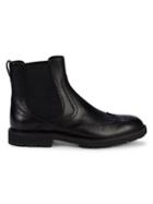 Tod's Leather Wingtip Chelsea Boots