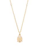 Casa Reale Diamond And 14k Yellow Gold Buddha Pendant Necklace