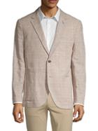 Tailorbyrd Plaid Linen & Cotton Blend Jacket