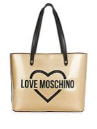 Love Moschino Metallic Logo Shoulder Bag