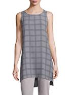 Eileen Fisher Silk Plaid Tunic