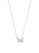 Lana Jewelry 14k White Gold & Diamond Butterfly Pendant Necklace