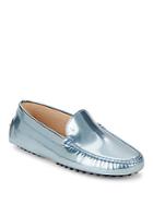 Tod's Metallic Patent Leather Loafers