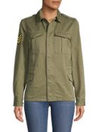 Zadig & Voltaire Kayak Butterfly Graphic Military Jacket