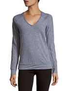 Lanston Sport Textured Raglan Top