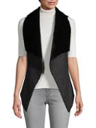 Renvy Reversible Faux Shearling And Faux Suede Vest