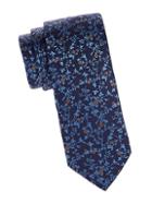 Eton Blue Floral Silk Tie