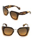 Miu Miu Squared 67mm Cateye Sunglasses
