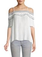 Endless Rose Off-the-shoulder Pleated Top