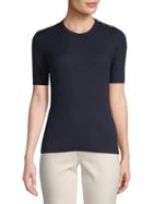 Tory Burch Taylor Short-sleeve Cashmere Sweater