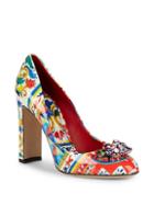 Dolce & Gabbana Embellished Block-heel Pumps