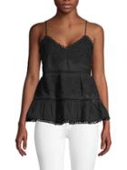 Love Sam Textured Lace Tank Top