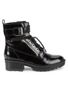 Marc Fisher Ltd Bristyn Patent Leather Combat Boots