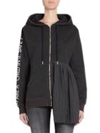 Each X Other Pleated Zip-front Hoodie