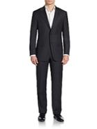 Hickey Freeman Regular-fit Tonal-check Worsted Wool Suit