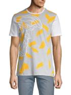 Versace Abstract Colorblock Graphic Tee